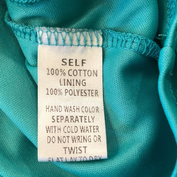 ANDREE BY UNIT Teal Eyelet Mini Dress - Picture 4 of 8